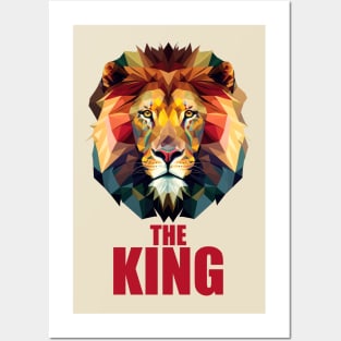 King of the Jungle - Lion Head Polygon Posters and Art